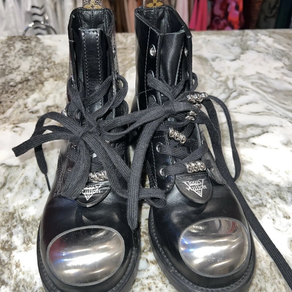 Louis Vuitton combat boots